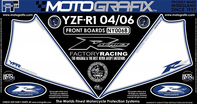 MOTOGRAFIX YAMAHA YZF-R1(04-06)BODY PAD FRONT NY006B