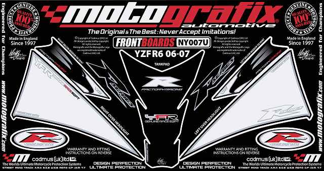 MOTOGRAFIX YAMAHA YZF-R6(06/07)BODY PAD FRONT NY007U